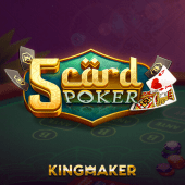 5 Card Poker table game on Video game