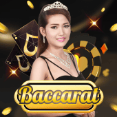 Baccarat card table game on Video game