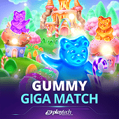 Gummy Giga Match candy cluster slot on Video game