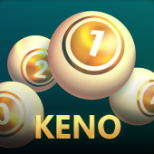 Keno number draw game on Video game