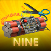 Nine card target game on Video game